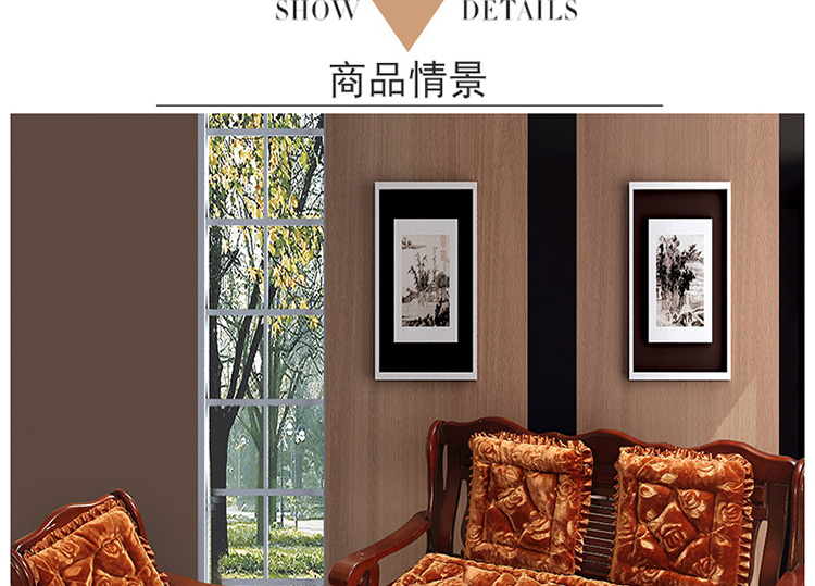 Đặc biệt cung cấp dày sofa đệm đơn ba ghế sofa gỗ rắn đệm ghế gỗ gụ đệm chống trượt đệm có thể tháo rời và có thể giặt ghế đệm ngồi bệt