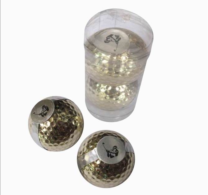 Golf colour with ball opening Carnivals The price of 1 ball in a gold-plated ball promotion