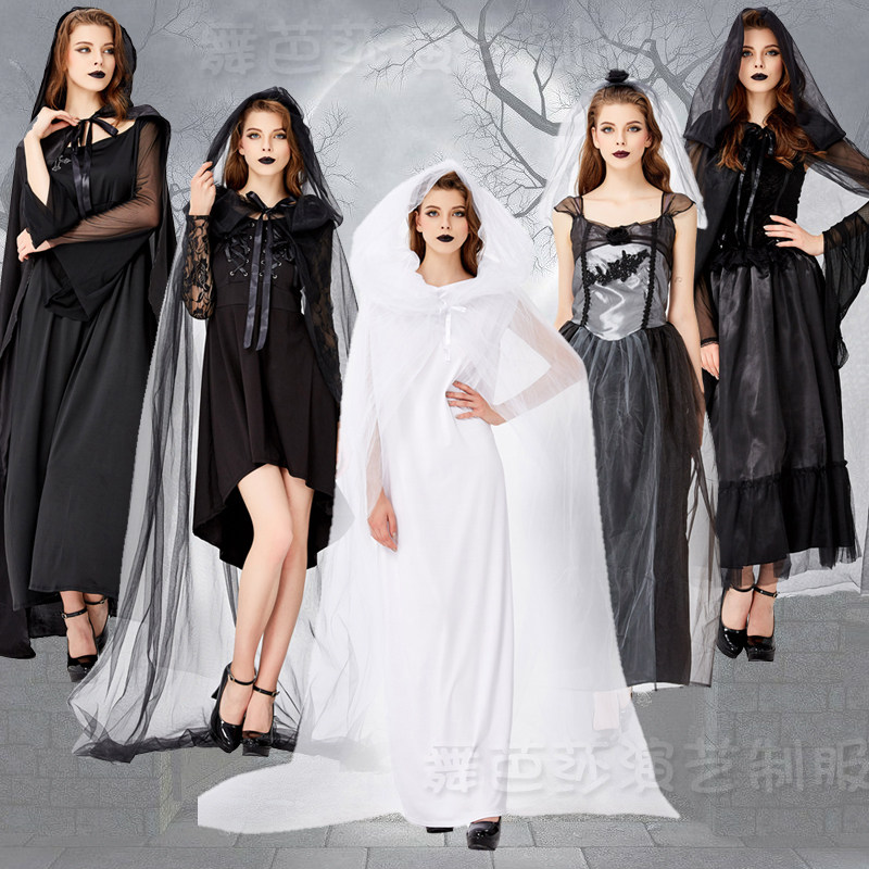 Masquerade costume adult female ghost bride COSPLAY costume witch drama costume ghost costume
