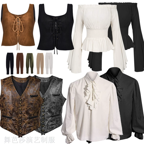 Гражданская одежда средневековья Взрослые мужчины и женщины в Ренессансской женской рубашке европейская драма