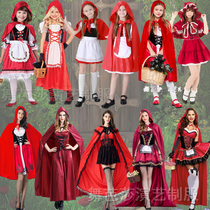 Little Red Riding Hood Costume Adult Children Little Red Riding Hood costume Halloween parent-child costume masquerade party costume
