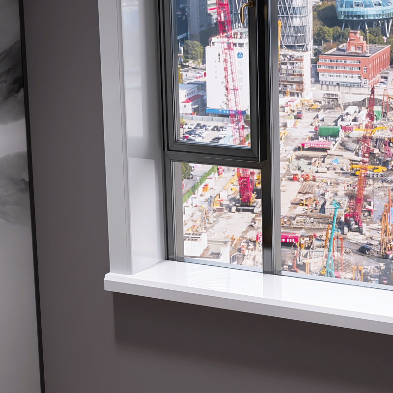 Custom-made whole body marble window cover window sill plate bag bay window floor-to-ceiling window stone line window frame simple edge closing