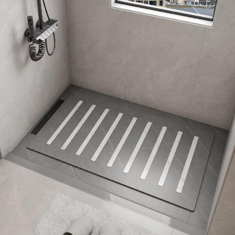 Bathroom Sunken Slate Shower Board Shower Room Bathroom Non-Slip Stone Shower Room Floor Stone Foot Pedal Base