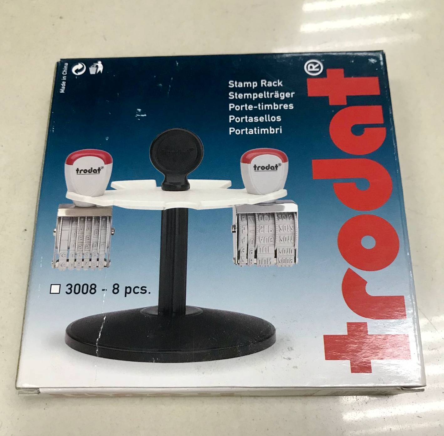 Austrian Trodat Chapo Artisanal 3010 Seals Shelf Monolayer rack can put up to 10 seals