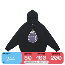 SAMESAME24SS eggplant and pear treasure bag handmade custom drawstring hooded sweatshirt loose couple wear