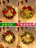 Рождественское украшение цветочниковое кольцо дверь подвесное венок сцены