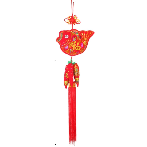NIU Новый год весенний фестиваль поставляет украшение украшения новогоднего товара Fire Fire Red Chili Firecrackers искажает бархатные подвесные украшения