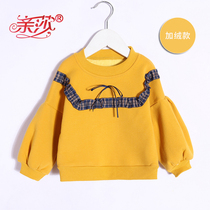 Girls sweatshirt spring girl garnter clothing and baby gush cardiovert baby spring hit undershirt baby warm blouse