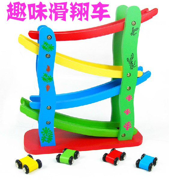 Early Teach Great Glider Car Juvenile Children Taxiing Car Slide Tackle Wooden 1-2-3-year-old baby Inertial Intelligence Toy
