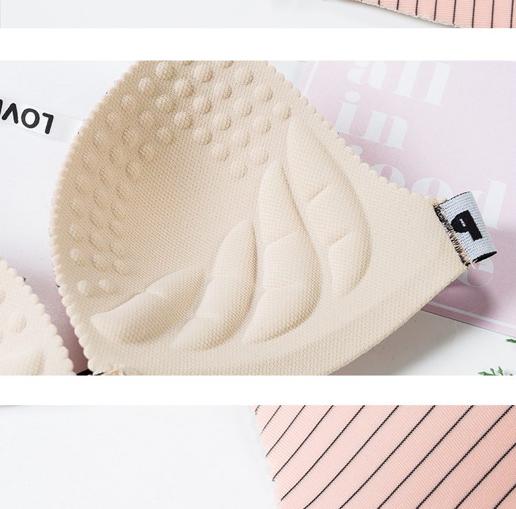 Khóa trước tam giác cup mảnh duy nhất gợi cảm phần mỏng đồ lót backless ngực nhỏ tập hợp bikini áo ngực bikini 2020
