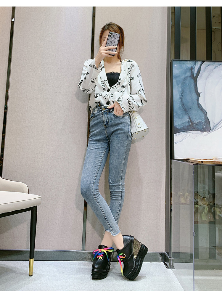Giày cao gót nữ đế xuồng platform siêu cao 15 cm, dây buộc, kiểu xỏ chân đa năng — Trắng 12CM, Trắng 15CM, Đen 12CM, Đen 15CM chi tiết 14