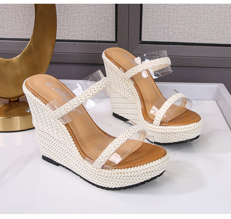 Sandal cao gót nữ đế xuồng mũi hở gót 16 cm phong cách Hàn Quốc — Màu trắng nhạt 12cm, Màu trắng nhạt 15cm, Trắng nhạt 10cm chi tiết 24