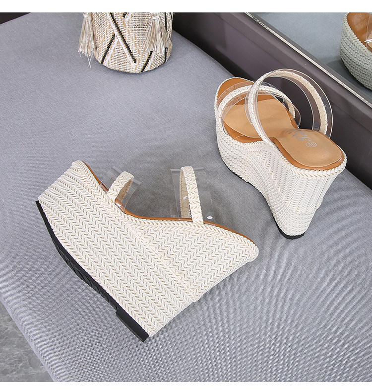Sandal cao gót nữ đế xuồng mũi hở gót 16 cm phong cách Hàn Quốc — Màu trắng nhạt 12cm, Màu trắng nhạt 15cm, Trắng nhạt 10cm chi tiết 16