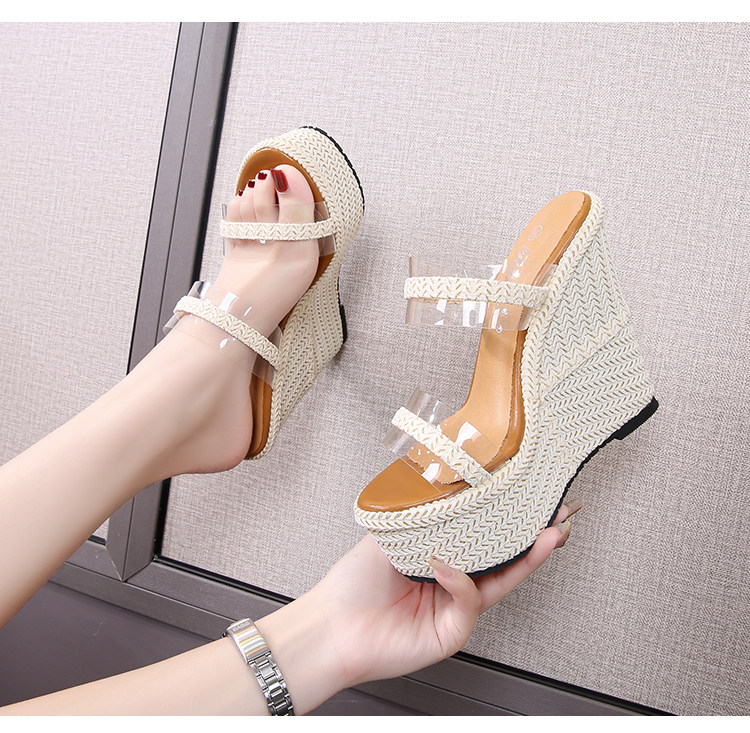 Sandal cao gót nữ đế xuồng mũi hở gót 16 cm phong cách Hàn Quốc — Màu trắng nhạt 12cm, Màu trắng nhạt 15cm, Trắng nhạt 10cm chi tiết 7