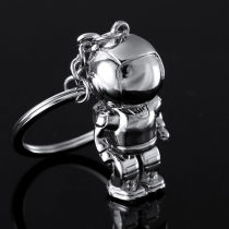 Astronaut keychain Metal robot Astronaut bag pendant Car key chain ins wind birthday gift