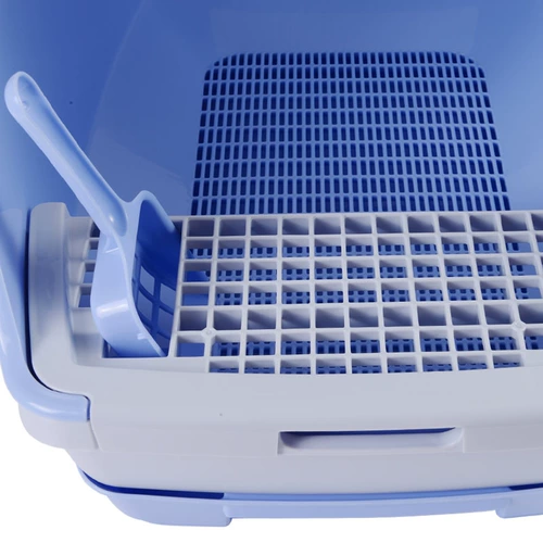 Радужная оболочка Alice Full -Level Alice Double -слоя кошачья песчаная горшка с большим кошачьим песчаным столом для туалета без туалета Tio530