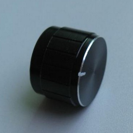 Upscale aluminum alloy sound power amplifier Flower shaft potentiometers knob diameter 23mm high 17mm silver color black