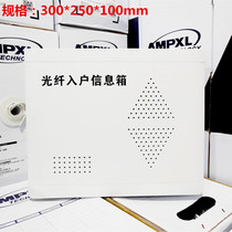 Optical fiber into the home 300*250 home network phone module multimedia TV plastic embedded distribution box
