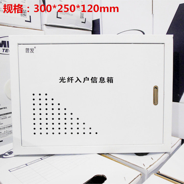 Fiber to the home 300*250 home Internet phone module multimedia TV metal embedded distribution box