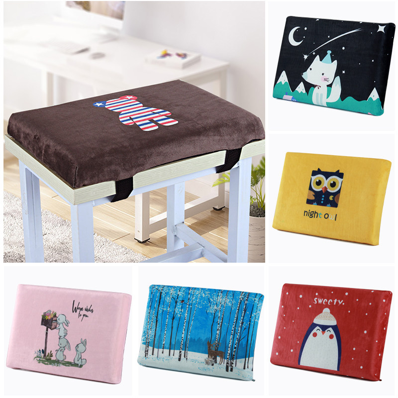 Cushion Student classroom chair cushion Stool cushion Dormitory bedroom fart pad Memory cotton thickened rectangular cushion