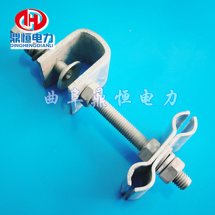 OPGW lead wire clamp optical cable lead down gold furniture iron tower with wire lead up fixing clamp ADSS optical cable gold tool