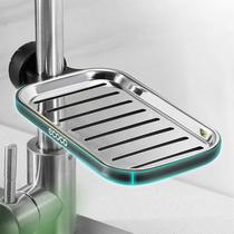 Toilet-free Punched Shelf Tap Soap Box Stainless Steel Pool Containing Rack Kitchen Shower Drain Basket