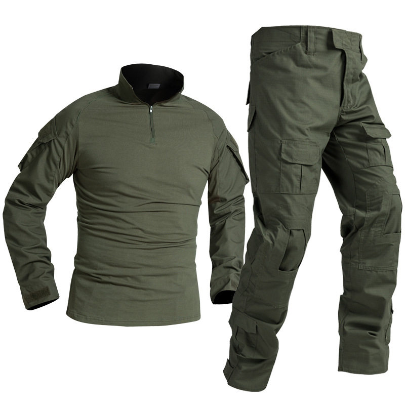 Outdoor male CS Field Costume Camouflage Tactical Set Men Shelf Frog Clothes with long sleeves in spring and autumn