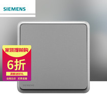 Siemens switch socket panel Lingyin series starglow silver home power open dual control switch