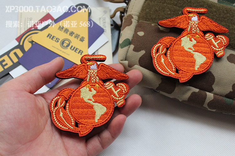CHÚNG TÔI Hoa Kỳ Con Dấu Thủy Quân Lục Chiến Thêu Ma Thuật Sticker Đại Bàng Toàn Cầu Neo Chuỗi Thêu Armband Thêu Sticker Badge miếng dán may quần áo