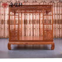 Myanmar Rosewood rack bed solid wood mahogany furniture Chinese style thousand work step bed Ming and Qing classical antique stepping bed