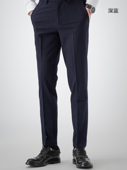 西裤男修身小脚西装裤韩版灰色职业西服裤弹力正装商务长裤春秋