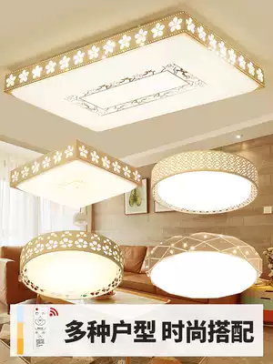 Living room lamps and lanterns Modern simple atmosphere household package Rectangular living room lighting creative bedroom lights LED ceiling lights