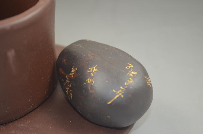 Zisha nồi cốc cát màu tím món quà trà Yixing đầy đủ handmade Chuqi không mô hình boutique không bao giờ rời khỏi cốc 1 ấm trà đất sét