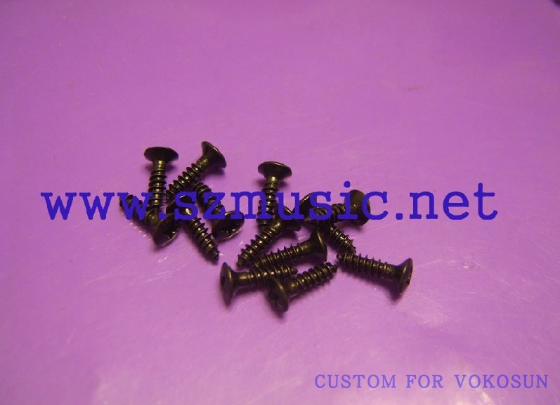 Electric guitar board screws Black screws Install fixed board screws 3*12 screws 100