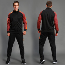 Sports suit mens running football gym sportswear two-piece training suit long sleeve basketball suit appearance wear winter