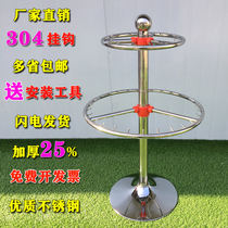 Round kindergarten stainless steel towel rack thickened rotatable childrens handkerchief diaper rack storage rack factory direct sales