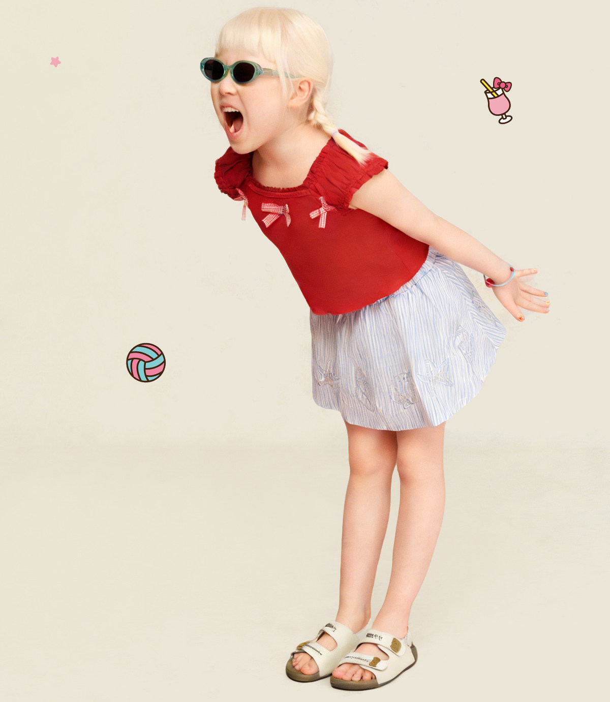 Belle Hello Kitty Collaboration Model Sea Salt Toast Shoes Girls' Sandals Hello Kitty Casual Beach Summer Slippers — 11