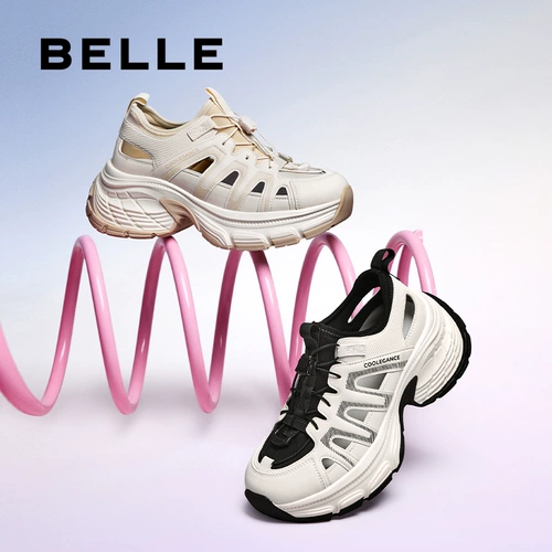 Женская обувь Zhou Yutong's Same Belle, обувь для папы на толстой подошве, новые дышащие и удобные спортивные сандалии D5J1DBK5