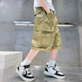 Детский комплект, летняя одежда, штаны, тонкие летние шорты, подходит для подростков