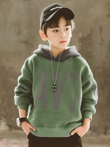 Детская осенняя летняя одежда, демисезонная зимняя утепленная толстовка для мальчиков, подходит для подростков