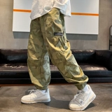 Детский комплект, летняя одежда, осенние тонкие летние штаны для отдыха, подходит для подростков