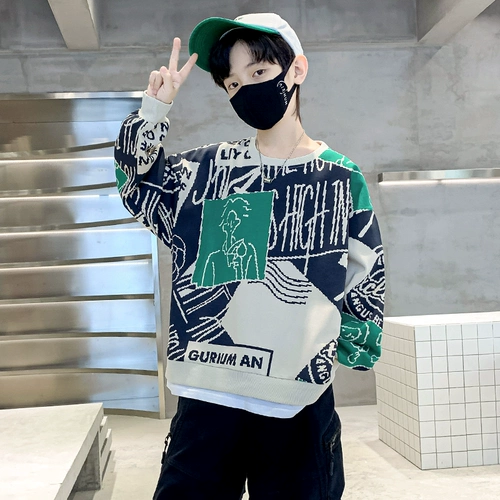 Детская весенняя летняя одежда, осенняя толстовка для мальчиков, подходит для подростков