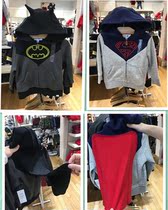 Gap special cabinet Superman Batman Justice League Lieven cap zipped long sleeves Weater suede 398212