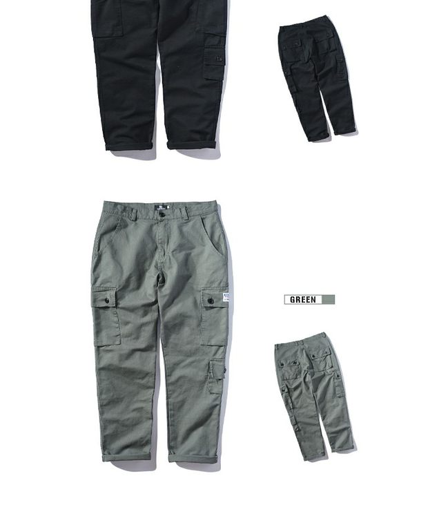 Ins thủy triều thương hiệu quần yếm nam hoang dã gió lỏng lẻo nhiều túi thẳng hip hop quần dài Hàn Quốc quần dài quần kaki nam đẹp