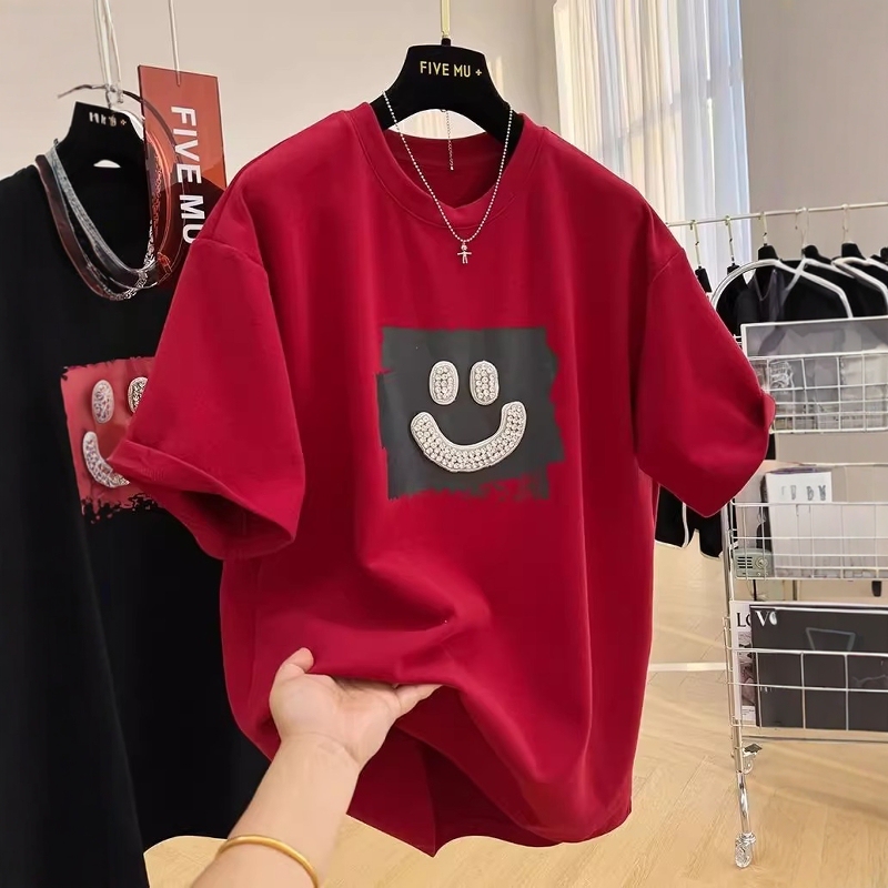 Extra Large Size 150kg Red Year of the Snake Zodiac New Year Clothes Short-Sleeved T-Shirt for Men and Women Couples Pure Cotton Half-Sleeved Top Extra Large Size 150kg Red Year of the Snake Zodiac New Year Clothes Short-Sleeved T-Shirt for Men and Women Couples Pure Cotton Half-Sleeved Top