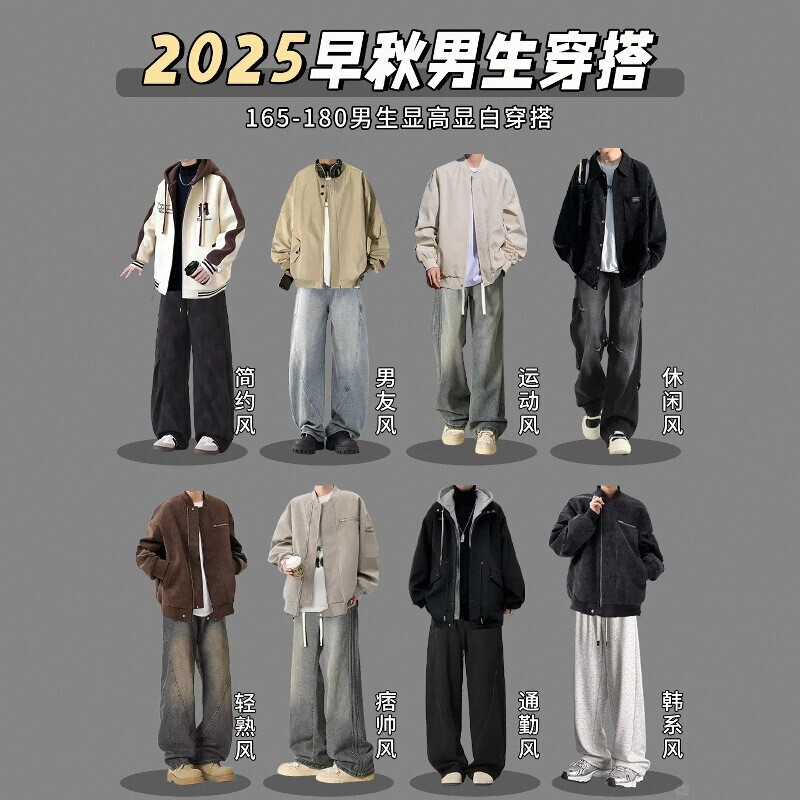 American-Style Bomber Jacket for Men, Autumn and Winter Workwear Jacket, Cool and Stylish Outfit Paired with Jeans, Workwear Jacket American-Style Bomber Jacket for Men, Autumn and Winter Workwear Jacket, Cool and Stylish Outfit Paired with Jeans, Workwear Jacket