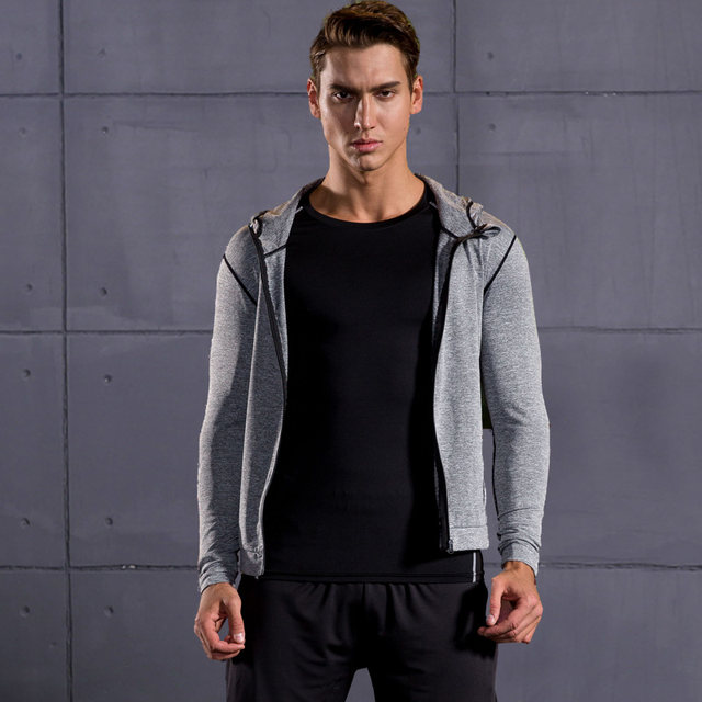 Sports Jacket, Fitness Suit, Men's Spring and Summer Fitness Clothes, Casual Running Quick-Drying Tights, Training Three-Piece Set