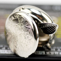 Mini ashtray cigarette case portable small environmentally friendly creative birthday gift keychain metal stainless steel