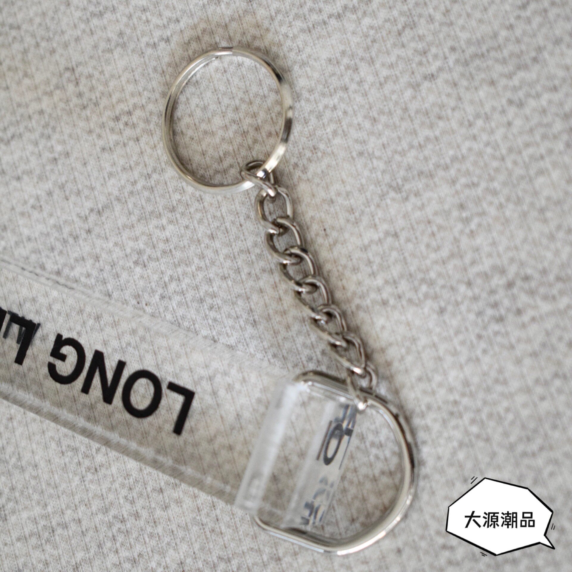 товар из китая 折扣现货wtaps 315/key holder.acrylic long live水晶钥匙扣挂件