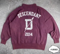 Spot DESCENDANT ROO STAND COLLAR SWEATSHIRT Henry collar plus velvet sweater 20AW